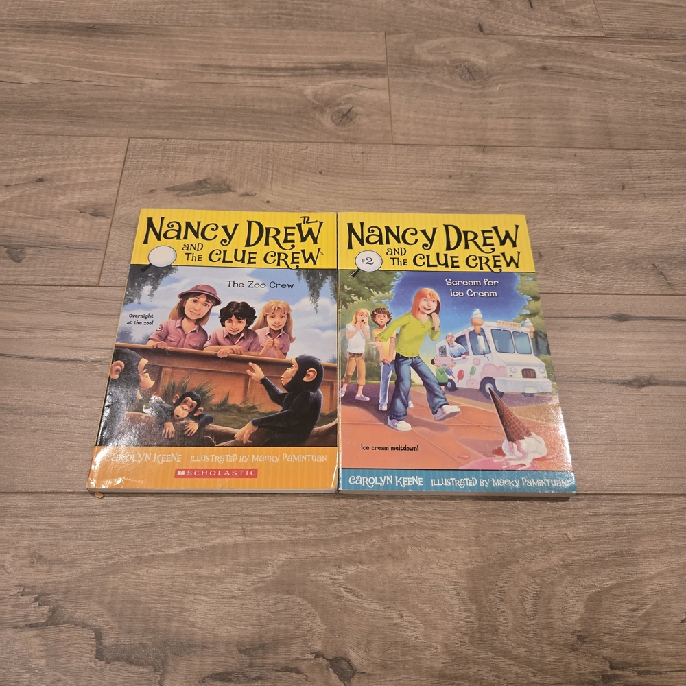 Nancy Drew & the clue crew 2 book set childrens paperback books summer reading